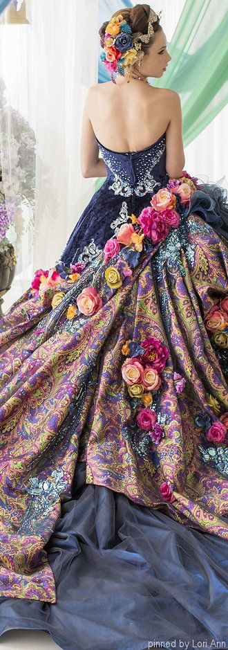 vestidos-de-noiva-coloridos-estampados