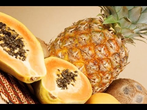 Suco de Abacaxi e mamão