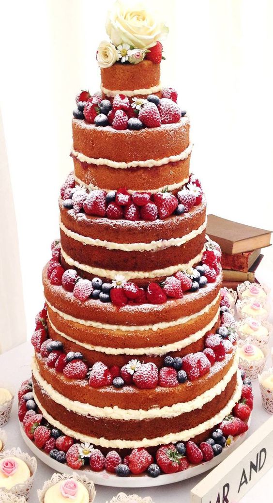 Bolos de Casamento naked cake 2019