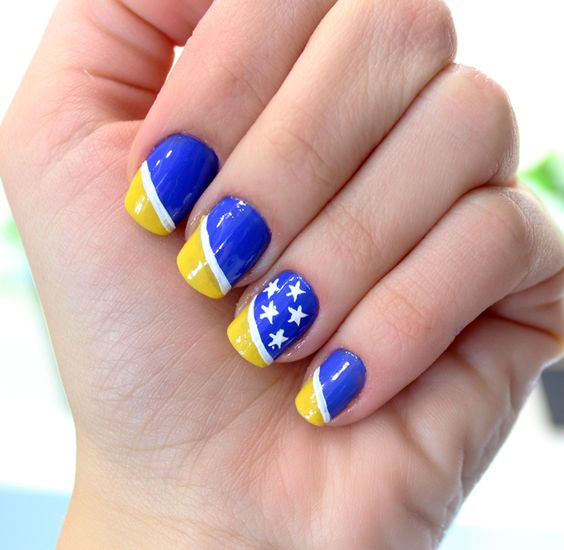 como fazer Unhas decoradas copa do mundo brasil