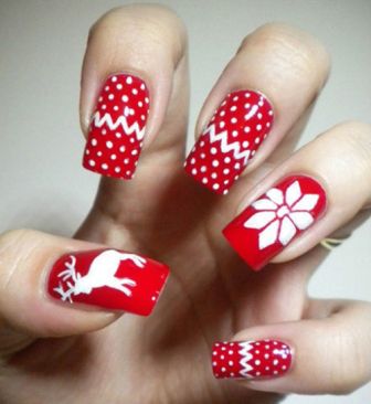 unhas decoradas para o natal 2018