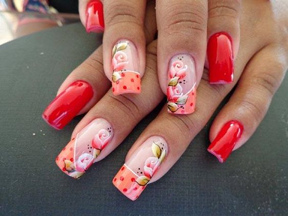 Como decorar Unhas decoradas com Flores 2018