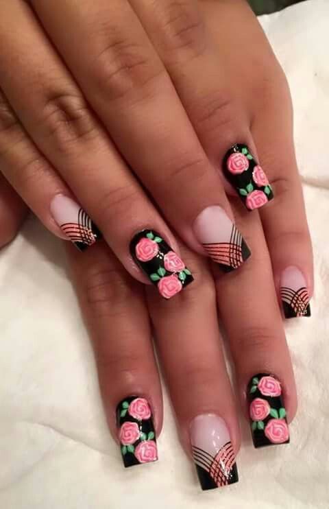 Fotos de Unhas decoradas com Flores