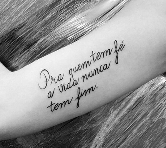 Tatuagens Escritas Femininas Fotos