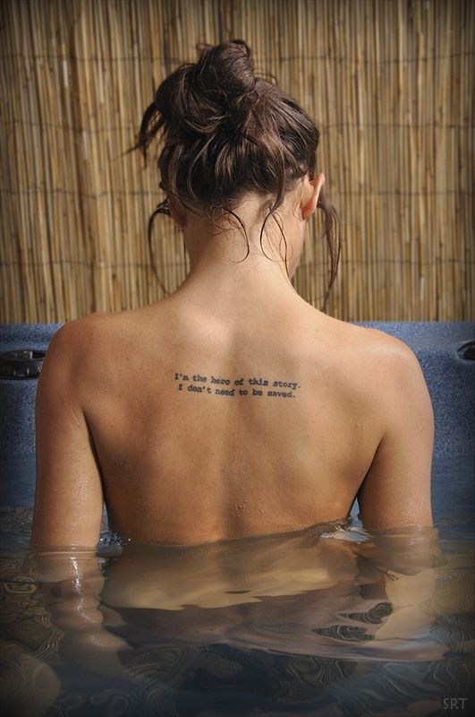 Tatuagens Escritas Femininas